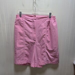 Vintage Casual Isle Bermuda Shorts Womens XL‎ Pink Twill Elastic Waist Casual